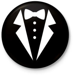 printfashion Öltöny - Kitűző, hűtőmágnes - Fekete (5463551)