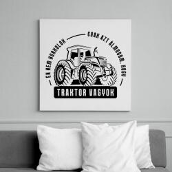 printfashion Azt álmodom traktor vagyok - Vászonkép - Fehér (6633637)