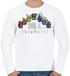 printfashion Among us - crewmates next gen - Férfi pulóver - Fehér (4155190)