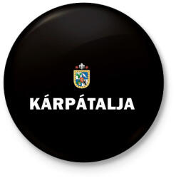 printfashion Kárpátalja - Kitűző, hűtőmágnes - Fekete (14117221)
