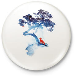 printfashion The last apple tree - Kitűző, hűtőmágnes - Fehér (3074820)