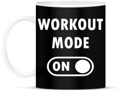 printfashion Workout mode: ON - Bögre - Fekete (2462601)