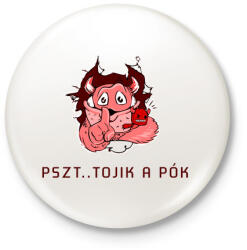 printfashion PSZT - Kitűző, hűtőmágnes - Fehér (3080000)