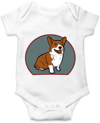 printfashion Corgi mindenek felett - Baba Body - Fehér (2536131)