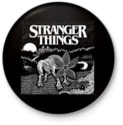 printfashion Demogorgon ST - Kitűző, hűtőmágnes - Fekete (5031253)