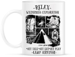 printfashion Túlélőtábor - Bögre - Fehér (788127)