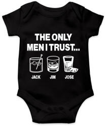 printfashion The only men I trust. . . Jack, Jim, Jose - Baba Body - Fekete (16785581)