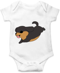 printfashion Tacskó (fekete cser) - Baba Body - Fehér (13884291)