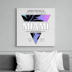printfashion Miami - Vászonkép - Fehér (6635286)