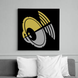 printfashion I Love Music - Vászonkép - Fekete (10864904)
