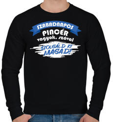 printfashion Szabadnapos pincér - Férfi pulóver - Fekete (9431913)