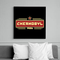 printfashion Chernobyl - Vászonkép - Fekete (6648853)