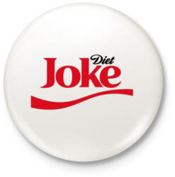 printfashion Diet joke coke - diétás kóla - Kitűző, hűtőmágnes - Fehér (5651848)