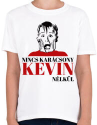 printfashion Nincs karácsony Kevin nélkül - Gyerek póló - Fehér (10343993)