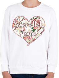 printfashion Szeretlek Anya! - Gyerek pulóver - Fehér (1446991)