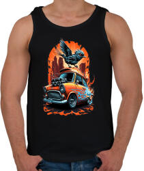 printfashion Hot Rod Retro MINI Car - Férfi atléta - Fekete (13199922)
