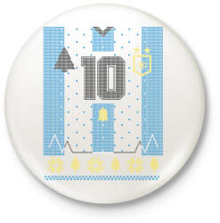 printfashion Argentin mez - Kitűző, hűtőmágnes - Fehér (11428715)