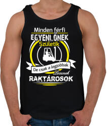 printfashion Raktáros a legjobb - Férfi atléta - Fekete (4878795)