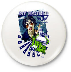 printfashion MY MOTHER - Kitűző, hűtőmágnes - Fehér (3075258)