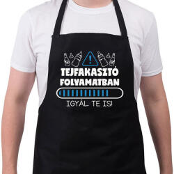 printfashion Tejfakasztó folyamatban - Kötény - Fekete (14769332)