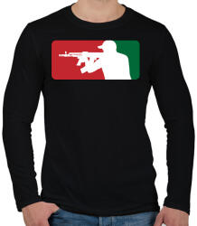 printfashion AMD league - Férfi hosszú ujjú póló - Fekete (447672)