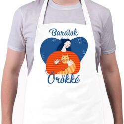 printfashion Baratok orokke - cicas - Kötény - Fehér (6021704)