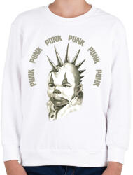 printfashion Punk punk punk - Gyerek pulóver - Fehér (7668985)