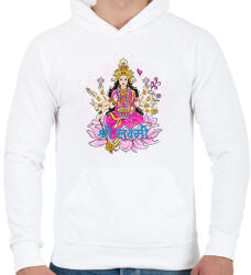 printfashion lakshmi - Férfi kapucnis pulóver - Fehér (15900768)