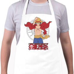 printfashion One Piece - Monkey D. Luffy - Kötény - Fehér (14258975)