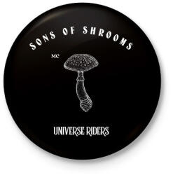 printfashion SONSOFSHROOMS - Kitűző, hűtőmágnes - Fekete (11438305)