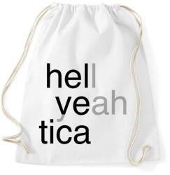 printfashion Hell yeah - Helvetica - Sportzsák, Tornazsák - Fehér (7255920)