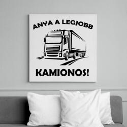 printfashion Anya a legjobb kamionos - Vászonkép - Fehér (6636957)