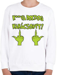 printfashion K**va boldog karácsonyt Grincs - Gyerek pulóver - Fehér (11325838)