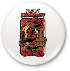 printfashion FUCKING KARÁCSONY - Kitűző, hűtőmágnes - Fehér (10449762)
