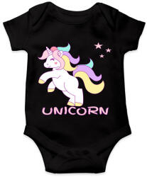 printfashion unikornis - Baba Body - Fekete (6031627)