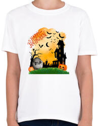 printfashion Halloween-i borzongás - Gyerek póló - Fehér (13927831)