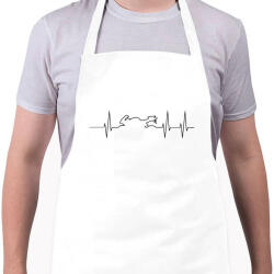 printfashion Életjel - Kötény - Fehér (4909701)
