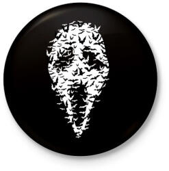 printfashion Sikoly denevérek - Kitűző, hűtőmágnes - Fekete (3092128)