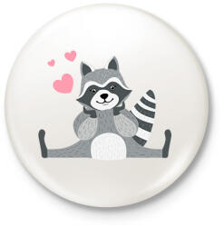 printfashion Mosómaci - Kitűző, hűtőmágnes - Fehér (15574968)