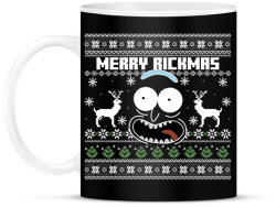 printfashion Merry Rickmas - fehér - Bögre - Fekete (5711844)