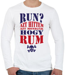 printfashion Azt hittem rum - Férfi hosszú ujjú póló - Fehér (4112024)