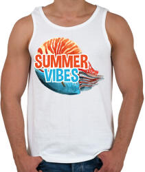 printfashion Summer Vibes - Férfi atléta - Fehér (1527851)