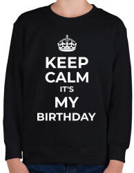 printfashion SZÜLINAP - Gyerek pulóver - Fekete (11501809)