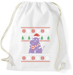 printfashion Vízilovas csúnya pulcsi - Sportzsák, Tornazsák - Fehér (14907025)