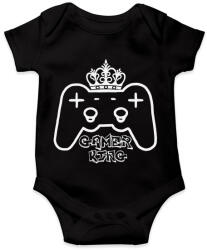 printfashion Gamer king - Baba Body - Fekete (5325797)