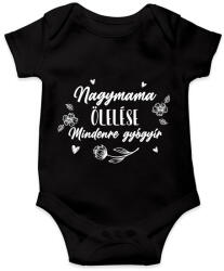 printfashion Nagymama ölelése - Fehér - Baba Body - Fekete (7064111)