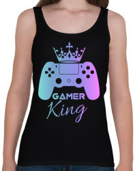 printfashion Gamer king - Női atléta - Fekete (3929612)