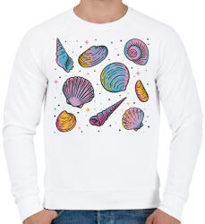 printfashion Kagylók - Férfi pulóver - Fehér (12043362)