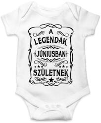 printfashion A legendák júniusban születnek - Baba Body - Fehér (7409440)