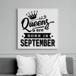 printfashion A királynők szeptemberben születnek - Vászonkép - Fehér (6621836)